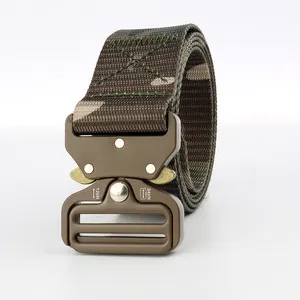 Alta qualidade Outdoor Camuflagem Heavy duty Nylon Cintura Tactical Belt com fivela de liberação rápida