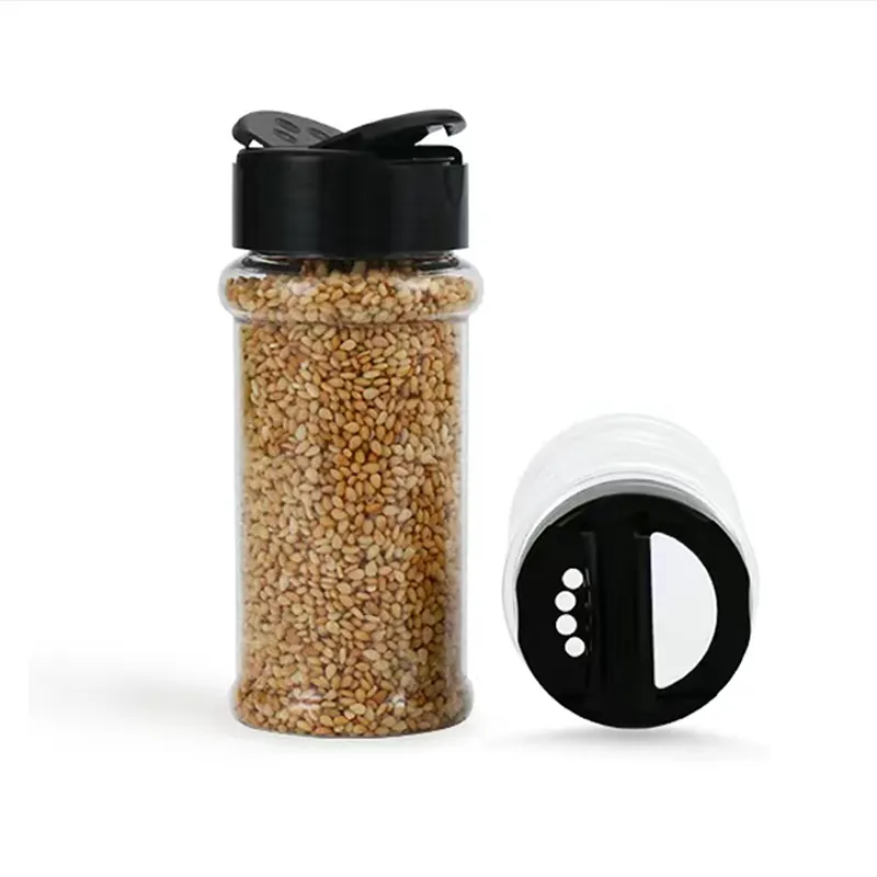 Nhiều Phong Cách Lựa Chọn Gia Vị Lọc Hạt Tiêu Bột Shakers Muối Gia Vị Chai Nhựa Gia Vị Chai Lọ Container