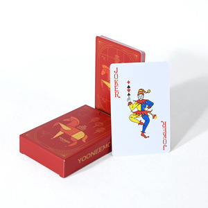Custom Made PVC <b>Playing</b> <b>Cards</b> 57x87mm Printed Logo For Guandan Game Business Gift Year Of The Horse - Product Image 3