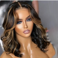Perruque HD Lace Front en cheveux indiens bruts, perruque en cheveux humains vierges à cuticule alignée 100% sans colle, perruque Lace Frontal pour femmes noires