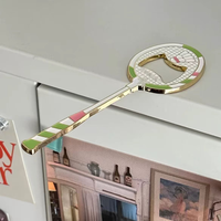 Ouvre-bouteille de bière Badminton Design créatif Aimant de réfrigérateur Logo personnalisé OEM Métal Acier inoxydable Souvenir décoratif pour cadeau