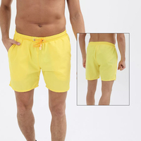 Short de bain garçon à taille élastique personnalisée, séchage rapide, avec garniture, short de bain personnalisé, vêtements de bain