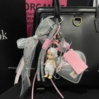 1 Skullpanda POP MART Authentique Labubu Bracelet Sac accessoires Charme Téléphone Charme bricolage wholesaleBag Layard Pour Femmes Sac