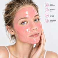 Masque Hydrogel 100% Bio-Cellulose à Absorption Visible, Collagène Raffermissant & Élastifiant, Soin de la Peau, Usine de Produits de Beauté