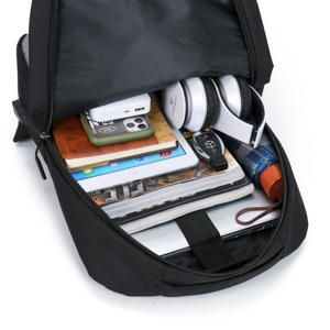 Nouvelle tendance de la mode, sac à dos pour ordinateur portable imperméable en Oxford avec logo personnalisé géométrique, antivol, 20-39L, avec charge USB, unisexe - Product Image 5