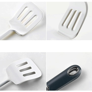 Ensemble d'ustensiles de cuisine durables en silicone et ABS, 7 pièces, support rotatif, outils de cuisson antiadhésifs, compatibles lave-vaisselle et micro-ondes - Product Image 5