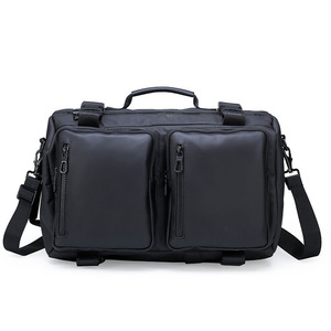 Sac à dos pour ordinateur portable multifonctionnel personnalisé unisexe, léger, surface en PU, fermeture éclair imperméable, port USB - Product Image 1