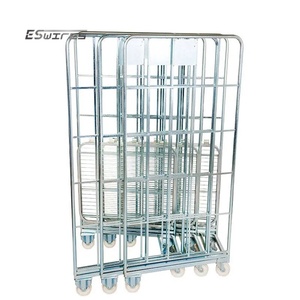 China Vervaardigt Goedkope Gegalvaniseerde Opvouwbare Metalen Gaas Rolkooi <span class=keywords><strong>Trolley</strong></span> - Product Image 2
