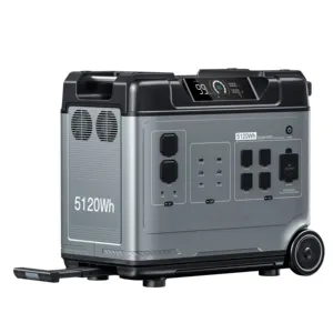 Generator surya P5000, stasiun daya portabel baterai 5120Wh dengan Inverter 2200W untuk Australia