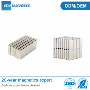 <span class=keywords><strong>Magnete</strong></span> Permanente al Neodimio SDM N52 40x20x10mm, Forma a Blocco Rivestita, Personalizzabile per Uso Industriale - Product Image 1
