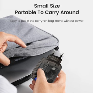 2025 nuevo enchufe de viaje transparente QC3.0 PD 45W adaptador de corriente para ordenador portátil para <span class=keywords><strong>iPhone</strong></span> cargadores rápidos portátiles tipo C cargador de pared USB - Product Image 5