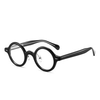Lunettes MS 8673 TR90, style artistique rétro, monture complète, pour homme et femme, monture ronde de petite taille, optique, anti-lumière bleue.