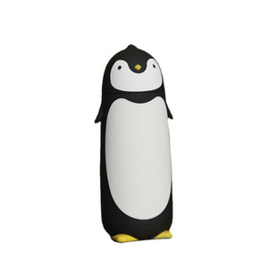 Yafchi Penguin Double Wall Glass Water Bottle 500Ml Student Gift Back To School Beverage Container With Cover - Product Image 5