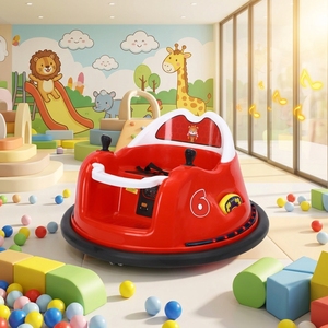 <span class=keywords><strong>Voiture</strong></span> tamponneuse électrique pour enfants, télécommandée, éducative, double propulsion, avec musique et éclairage, quatre roues motrices - Product Image 3