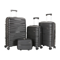 Juego de Maletas Spinner Unisex Marksman de 3 Piezas, Maleta de Polipropileno para Viajes de Negocios de Larga Duración, Precio Económico, Maleta con Ruedas para Viajes de Negocios de Larga Duración