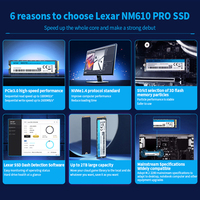 Lexar NM610 PRO M.2 NVME 250GB SSD 500GB 1T disque dur PCIe Gen3x4 Solid State Drive 2TB disque dur pour PC portable