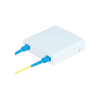 Boîtier de terminaison de distribution de fibres optiques FTTH 2 ports SC/LC Apc/Upc Roseta Fibra Optica Mini ODF Faceplates Box