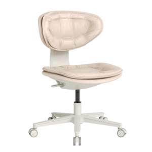 Commercio all'ingrosso salone di bellezza Spa sgabello viso sedia Beige Nano pelle regolabile clinica di bellezza girevole per Manicure sedia sgabello da ufficio - Product Image 3