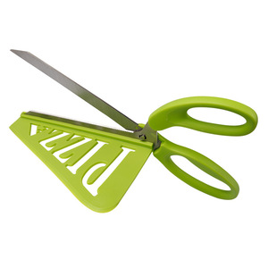 Tijeras para pizza de acero inoxidable, color verde nórdico, herramienta para hornear en casa con espátula y cortador para servir fácilmente - Product Image 5