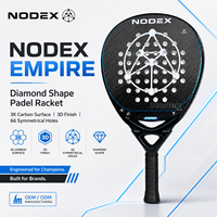 Raquette de padel en carbone 3K haute résistance, surface Spin Boost, raquette de paddle-tennis professionnelle, approvisionnement en gros