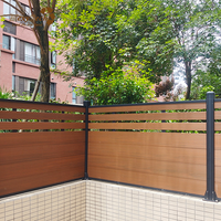 Jardin extérieur maison utilisation plusieurs options de couleur bois durable plastique matériau écologique panneau de clôture wpc