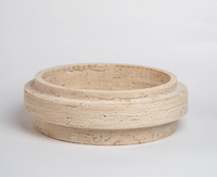 Bol pour animaux de compagnie en marbre naturel en gros, bol de luxe en pierre pour chien, bol d'alimentation personnalisé pour chat