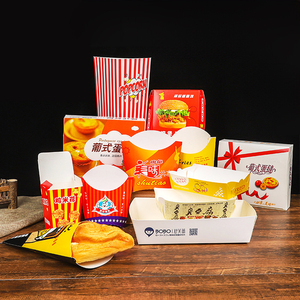 ชุดกล่องบรรจุภัณฑ์อาหารแบบนำกลับมาใช้ใหม่ได้สำหรับเบอร์เกอร์ทอดเคเอฟซีแบบพกพาและกันน้ำสำหรับใช้ในร้านอาหาร - Product Image 6