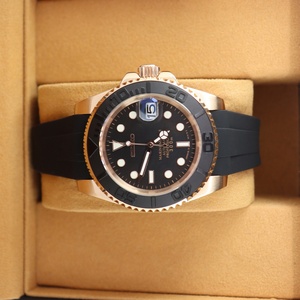 Montre automatique mécanique pour homme, bracelet en silicone personnalisé, fermoir professionnel, étanche 50 ATM, aiguilles. - Product Image 1