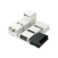 Boîtier de montage sur rail DIN pour disjoncteur, module d'alimentation, boîtier plastique pour carte PCB, panneau de commande industriel, boîtier PLC