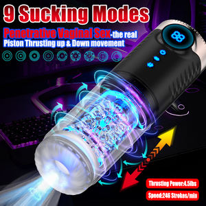 Otomatik erkek Masturbator emme titreşim Penis mastürbasyon makinesi vajina cep kedi yetişkin mal seks oyuncakları erkekler için - Product Image 3