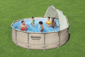 Toldo para Piscina Elevada <span class=keywords><strong>Bestway</strong></span> 58681 y 58681E, Protección Solar de 3.05-5.49 m - Product Image 2