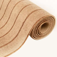 Tapis personnalisé en polyester jacquard à rayures, antidérapant, écologique, imperméable, antibactérien, à poils moyens, pour allées de mariage