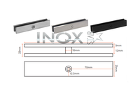 Système de fixation en ligne pour balustrades et rampes de balcon en acier inoxydable
