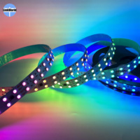Bande LED ADRESSABLE RGBIC ADRESSABLE 20mm Double Rangée 12V 24V WS2811 120LED Pixels DMX RGB Haute Puissance Programmable Smart Led Strip Light