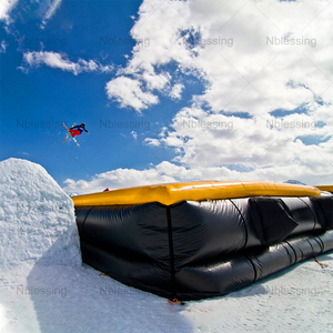 Extreme Free Fall Sport Skiing Stunt <b>Inflatable</b> Jumping Landing Airbag Ramp Pad/Sloped Bikeparks Snowpark Eco-Friendly Skiing - Product Image 3