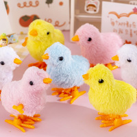 Puzzle Drôle Éducatif Poulet En Peluche Jouet Sauter Vent Sur L'autre Mécanique Animaux Jouets