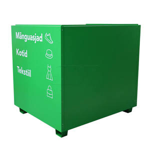 JDY 1001 Cubo Rectangular de Acero para Almacenamiento Público al Aire Libre, Caja de Almacenamiento de Reciclaje para Donación de Ropa de Pie, Uso de Residuos - Product Image 3
