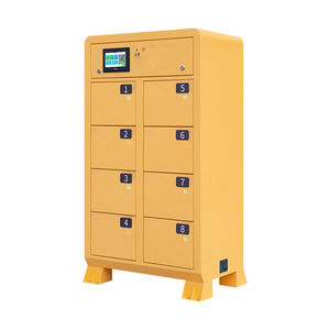 8 Slots QR Code Access Battery Rental Cabinet Outdoor <strong>E</strong>-<strong>bike</strong> Battery Swapping <strong>Charging</strong> <strong>Station</strong> with Software - Product Image 1
