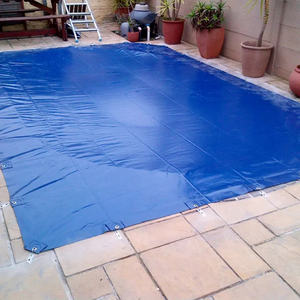 6*12m PVC robuste hiver pliant avec aluminium creusé souterrain rétractable <span class=keywords><strong>piscine</strong></span> bâches couverture de sécurité UV - Product Image 2