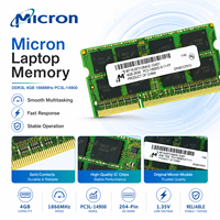 Mémoire RAM DDR3L 4 Go 1866 MHz pour ordinateur portable PC3L-14900S MT16JSF51264HZ-1G4D1 204 broches SODIMM 1,35 V basse tension en stock pour mise à niveau informatique
