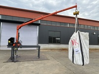 Mini grue moteur hydraulique palan mini camionnette grue montée camion grue Ventes directes d'usine