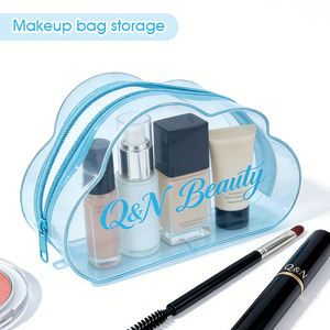 Customized Cloud Shape Waterproof Transparent TPU Cosmetic <b>Bag</b> Clear Zipper Makeup <b>Bag</b> <b>Travel</b> PVC <b>Wash</b> Toiletry <b>Bag</b> - Product Image 2