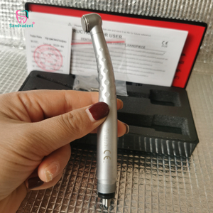 Turbine dentaire à triple jet de haute qualité avec bouton poussoir, pièce à main haute vitesse à prix réduit, turbine métallique à source d'air à prix avantageux - Product Image 2