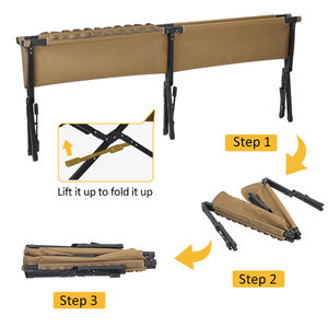 Cama Individual Plegable Portátil de Acero Reforzado para Camping, Cómoda y Resistente, Venta al por Mayor Personalizada - Product Image 4