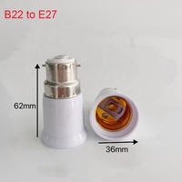B22 à E27 adaptateur convertisseur E14 GU10 porte-ampoule E26 rallonge prise de lampe connecteur électrique accessoires d'éclairage