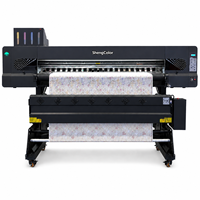 Nouvelle imprimante à sublimation thermique ShengColor haute vitesse 1,9 m 4 têtes I3200 avec système de retrait automatique de précision WiFi pour vêtements