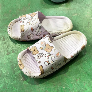 Sandalias Gracer de Verano con Punta Abierta, Color Azul Claro, Entresuela de EVA, Forro de PVC Antideslizante, para Uso Interior y Exterior, para el Hogar - Product Image 3