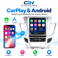Pour Cadillac CTS 2007-2012 Écran tactile HD 9,7 pouces Autoradio Android CarPlay sans fil Bluetooth Navigation GPS