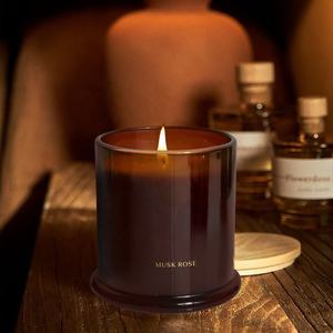 Роскошный рождественский ароматический масляный освежитель воздуха в стеклянной банке, ароматические свечи для ароматерапии оптом с крышкой - Product Image 5