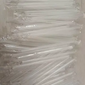 Bubble Milk Tea Plastic Straws For Hot Drinks Individual Package